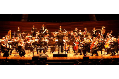 Imagen de archivo de un concierto de la Orquesta Sinfónica de Castilla y León en el Auditorio. MARCIANO PÉREZ