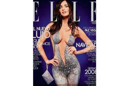 Paz Vega, la primera portada Swarovski de 'Elle'.