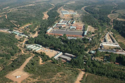 Imagen aérea de la Base Conde de Gazola del Ejército de Tierra, donde 46 hectáreas se destinan al uso de instalaciones. DL