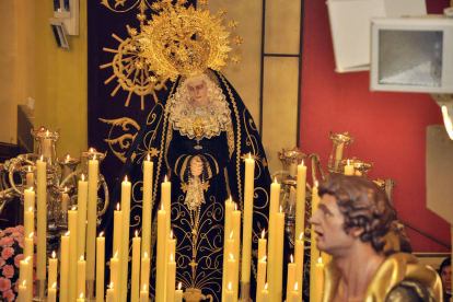 La Virgen de la Soledad, en la procesión del año pasado.