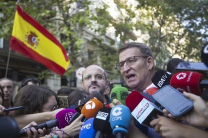 El líder del Partido Popular, Alberto Núñez Feijoó.  EFE / MARTA PÉREZ.