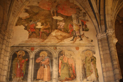 Pinturas de Nicolás Francés en la capilla de Santa Teresa de la Catedral de León