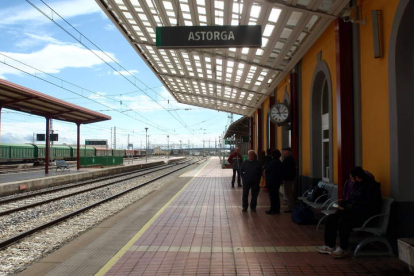 Imagen de archivo de la estación de tren de Astorga.