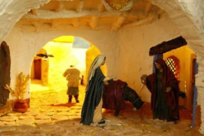 Detalle de un diorama del belén de Gradefes que puede visitarse hasta después de Reyes. .