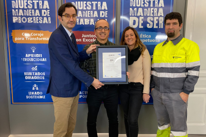 José E. Rodríguez Coello, Jaime Santoalla, Ana González de Aledo y Alberto Campo. DL