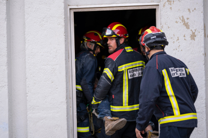 Fotografía de un simulacro. BOMBEROS DE LEÓN/LUIS CANAL