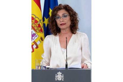 María Jesús Montero, tras el Consejo de Ministros.