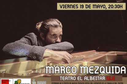 Cartel del concierto de Marco Mezquida. DL
