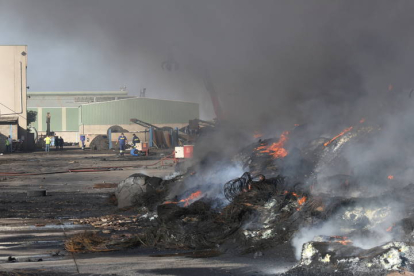 Incendio en la planta de RMD en 2015. DL
