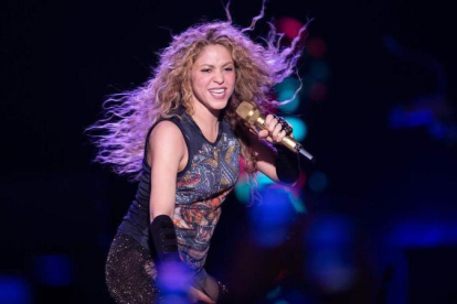 Shakira, en su concierto inaugural de gira en Hamburgo.