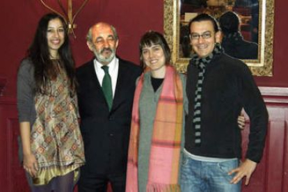 Marta Bran, Santos Llamas, María Velasco y Pablo García.
