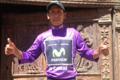 Nairo Quintana, tras imponerse en la Vuelta a Burgos.