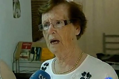 Cecilia Giménez, restauradora del fresco del Ecce Homo de Borja.