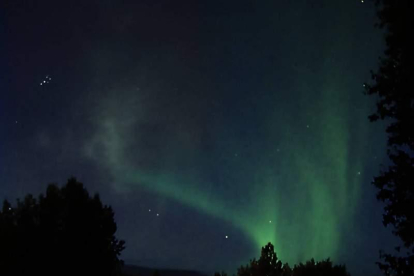 Los aventureros lograron captar una aurora boreal, un fenómeno que no se repite muy a menudo y que no es frecuente según la época del año.