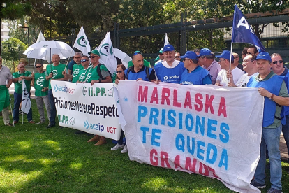 Concentración de protesta de funcionarios de Villahierro, en imagen de archivo. DL