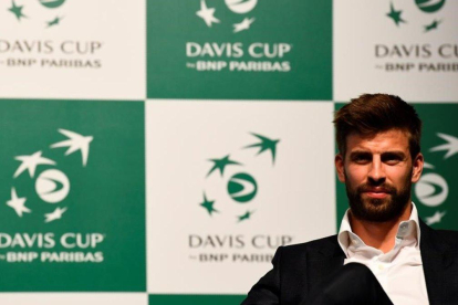Gerard Piqué, al presentar su proyecto de la Copa Davis en Madrid en octubre, también con su empresa Kosmos.
