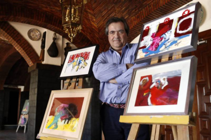 El artista leonés Manuel Cachafeiro.