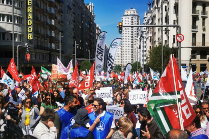 La protesta ha resultado multitudinaria. DL