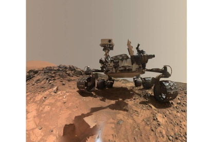 Curiosity, el robot explorador en Marte.