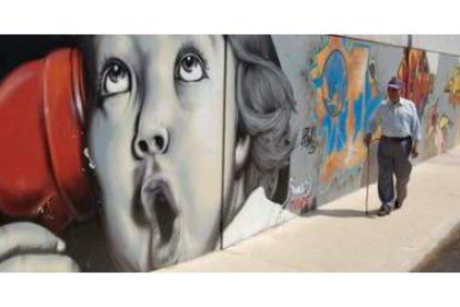 El festival Hiphópolis también incluye una exhibición de graffitis que tenrá lugar los tres días del