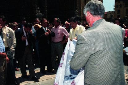 Manifestación en contra de ETA antes del asesinato de Miguel ángel Blanco.