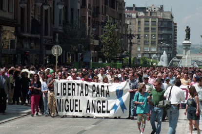 Las manifestaciones pedían lo mismo: libertad para Miguel Ángel.