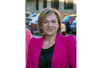 Elena Diego, en un reciente acto en Salamanca.