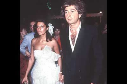 Foto del día de su boda con su segundo marido, Julián Contreras.