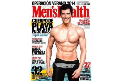 Jorge Fernández, en la portada de 'Men's health'.