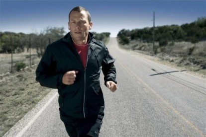 El ciclista entrena para la maratón de Nueva York, en 2006. Foto: NIKE