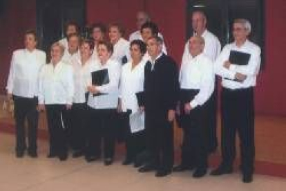Imagen de la actuación del coro de Casa León