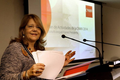 Elvira Rodríguez presenta los planes de la CNMV para el 2014.