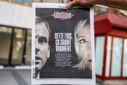 Imagen de la portada del periódico ‘Liberation’. MOHAMED BADRA