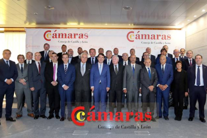 Pleno del Consejo de Cámaras de Comercio de Castilla y León, en octubre de 2019. DL
