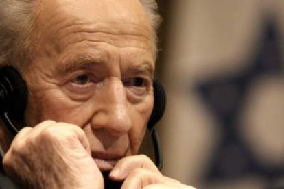 El presidente de Israel, Simón Peres, participó ayer en una rueda de prensa en Argentina.