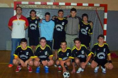 Formación del equipo del colegio Peñacorada que milita en la categoría cadete masculino