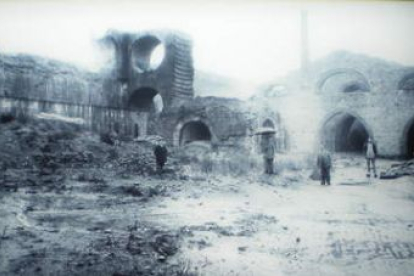 Aspecto de los alrededores de la Ferrería de San Blas, en Sabero, a mediados del siglo XIX