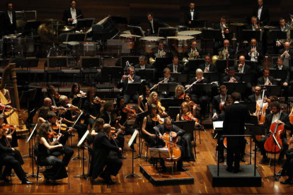 Imagen de uno de los conciertos ofrecidos por la Sinfónica de Castilla y León en el Auditorio.