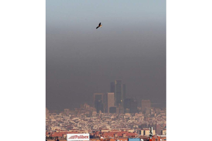 Capa de contaminación en Madrid en 2020. JUAN CARLOS HIDALGO