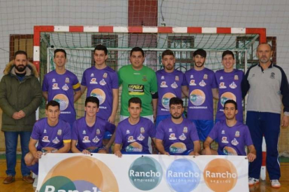 Formación del equipo de La Bañeza FS que lidera la 1.ª División Regional de Aficionados.
