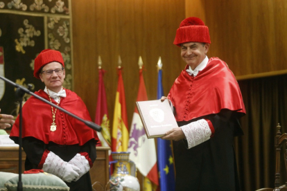 José Luis Rodríguez Zapatero, nombrado doctor Honoris Causa. FERNANDO OTERO