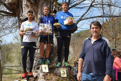 Parra, Redondo y García, podio en categoría masculina. MÓNICA PÉREZ
