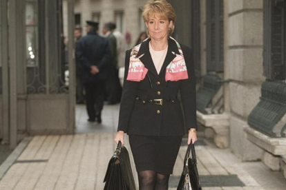 Aguirre, en 1997, cuando era Ministra de Cultura