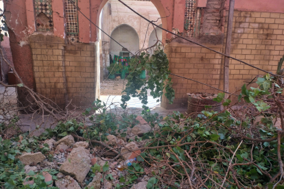 El rastro de la destrucción en la Medina de Marrakech. MARÍA CARRO