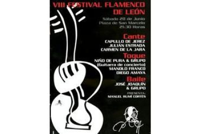 Cartel anunciador del Festival Flamenco de León