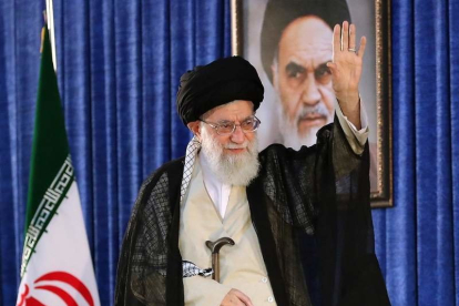 El líder supremo de Irán, Alí Jameneí, durante una intervención pública.