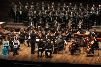 Imagen de uno de los conciertos en el Auditorio de la Orquesta Ibérica. DL