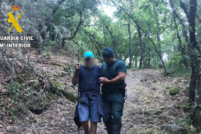 Fotografía del rescate. GUARDIA CIVIL