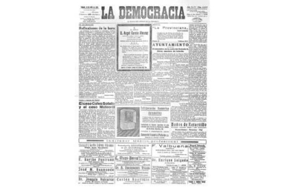 Facsímil de «La Democracia» del 18 de julio de 1936, que se dará el día de la colocación de la placa