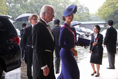 La princesa Victoria de Suecia y el rey Carlos Gustavo